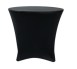Black Lowboy 30 Round x 30 Height Stretch Fitted Spandex Table Cover